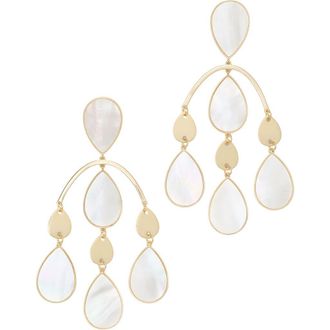 Ramy Brook Karina Mother-of-Pearl Chandelier Earrings in Mother Of Pearl at Nordstrom, Size No Size