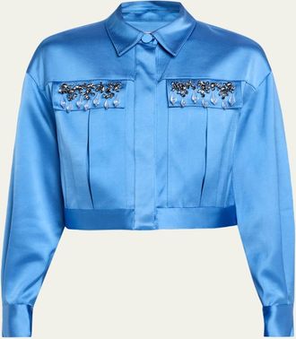 Cinq &agrave; Sept Damoni Layered Gemstone Jacket