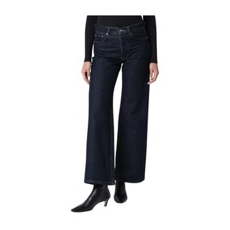 Anine Bing Hugh Jean - Dames - Jeans - Blauw - Maat: W27 Katoen
