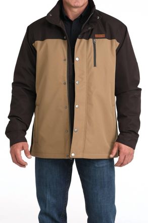 Cinch Barn Coat With Removable Hood In Beige