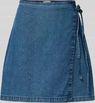 Ichi Jeansrock in Wickel-Optik Modell DALLAS in Jeansblau, Größe 34