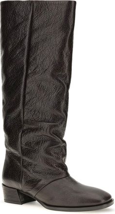 P.A.R.O.S.H. Womens High Leather Boots Marrone