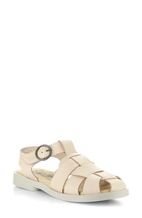 FLY London Ared Ankle Strap Platform Fisherman Sandal in 003 Natural at Nordstrom, Size 10-10.5Us