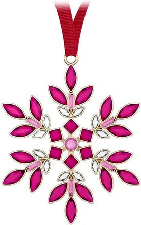 Swarovski Gema Crystal Snowflake Holiday Ornament in Pink at Nordstrom