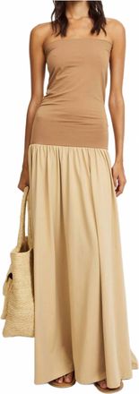 By Malene Birger Marciella Maxi Dress In Cornstalk