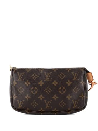 Louis Vuitton Pochette Accessoires Monogram Canvas clutch bag - Bruin