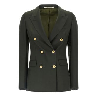 Tagliatore Jassen, Dames, Groen, S, Wol, Parigi Blazer