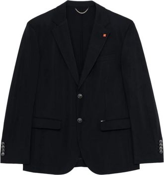 Gianni Lupo Heren, Jassen, Zwart, Maat: M Nylon