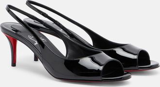 Christian Louboutin Miss Z patent leather slingback sandals