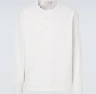 STUDIO NICHOLSON Kuyto cotton jersey Henley shirt