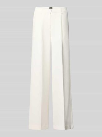 Boss Orange by Hugo Boss BOSS Orange Wide Leg Hose mit Bundfalten Modell TIWI2 in Offwhite, Gr&ouml;&szlig;e 34