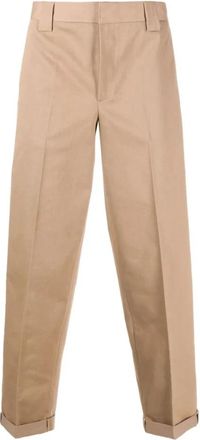 Golden Goose Bruine Casual Broek - Heren - Straight fit broeken - Bruin - M - Broeken