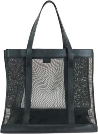 Gucci Pre-owned Tote Bags, female, Black, Size: ONE SIZE Pre-owned Canvas gucci-bags