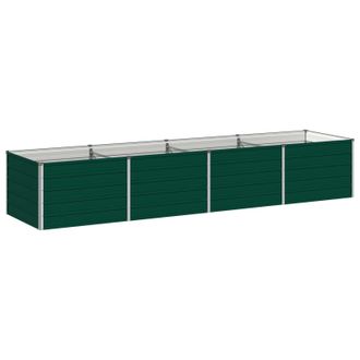 vidaXL Cama De Jard&iacute;n Elevada Verde 320 X 80 X 55 Cm Vidaxl