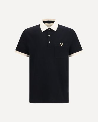 Valentino Polo with contrast trims Male S