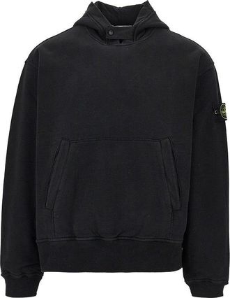Stone Island Cotton french terry hoodie Man XL