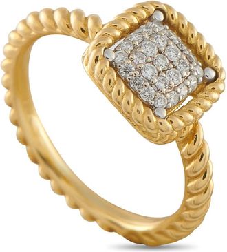 Roberto Coin Pre-Owned Roberto Coin Barocco 18K Yellow Gold Diamond Ring RC22 122225