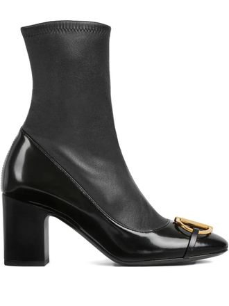 Gucci horsebit-detail ankle boots - Black