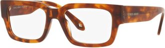 Giorgio Armani Rood Havana Brilmontuur AR 7243U - unisex - Brillen - Bruin - 53 MM - Accessoires