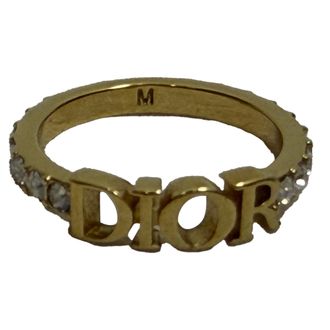 Dior Pre-owned Womens Dio(r)evolution Crystals Ring in Gold Metal - Size Medium