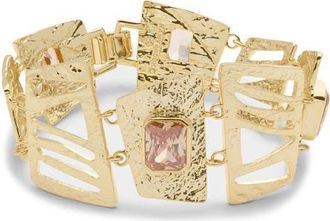 Ramy Brook Elina Cubic Zirconia Link Bracelet in Gold at Nordstrom