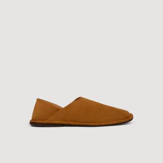 Sandro Split leather slippers