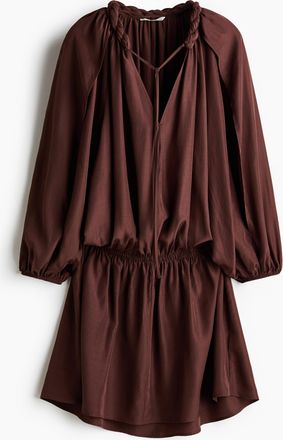 H&M Tunikakleid mit Flechtdetail - Brown