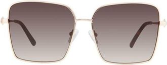 Kurt Geiger 61mm Sunglasses in Gold1/brown Sf at Nordstrom