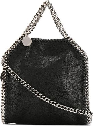Stella McCartney Falabella Tiny Bag Eco Shaggy Deer - Dames - Handtassen - Zwart - ONE Size - Polyester - Tassen