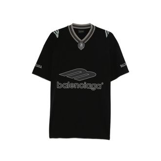 Balenciaga Logo V-neck T-shirt