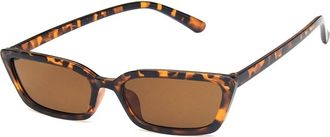 Generic UV400 Men And Women Outdoor Commuting Sunglasses Square Small Frame Sports Beach Vacation Sun Glasses(Brown)