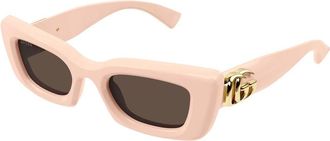Gucci Gg 1827S Zonnebrillen - Dames - Zonnebrillen - Roze - 49 MM - Accessoires