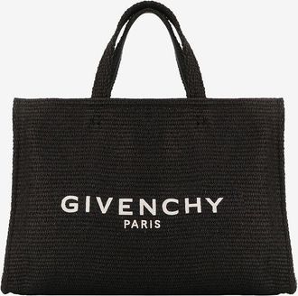 Givenchy Shopper aus besticktem Bast G-Tote Medium