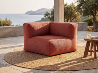 Vente-Unique Angolo da giardino in Tessuto Terracotta - NOUMARA di MYLIA