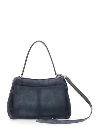 Balenciaga Womens Shoulder Bag Rodeo Grey Suede