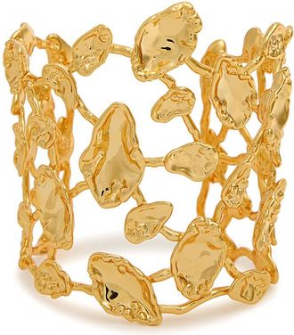 Alexis Bittar Alexis Bittar Brut Sculpted 14kt Gold-plated Cuff - One Size