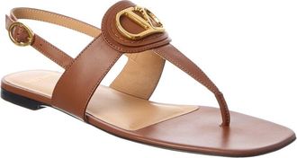 Valentino Vlogo Signature Leather Sandal