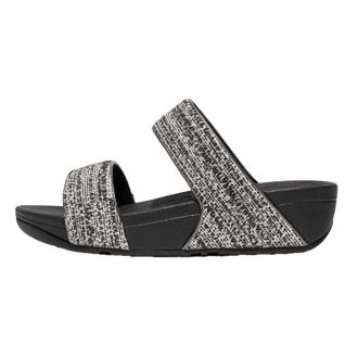 FitFlop Fit Flop Dames/Dames Lulu Shimmer Weave Sliders (Zwart)