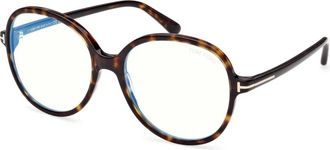 Tom Ford Ft 6090B 052 Eyeglasses - Dames - Brillen - Bruin - 56 MM - Accessoires