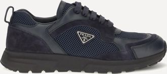 Prada Prax leather and fabric Sneakers Male 7.5