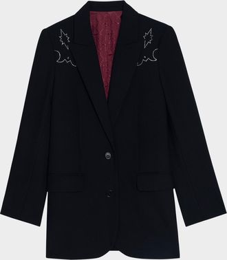 Zadig&Voltaire Viva Strass Western Blazer