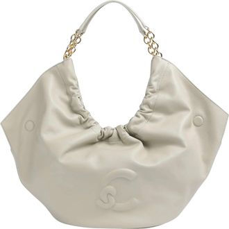 Coccinelle Grained Leather Medium Shoulder Bag with Gold-Colored Fittings
