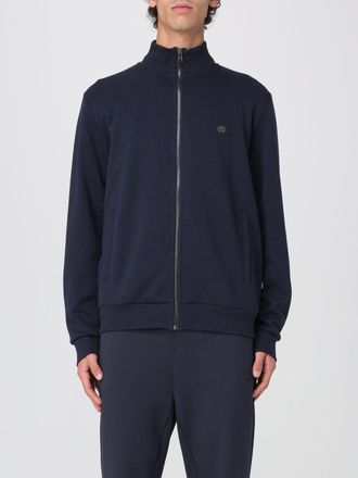 HUGO BOSS Felpa con zip in cotone