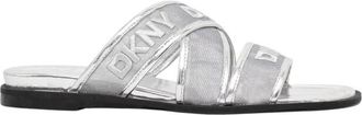 DKNY Cerelia Slide - Dames - Sandalen - Grijs - 38 EU - Schoenen