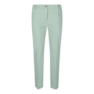 Pinko Slim-fit Trousers, female, Green, Size: XS Bello Pant