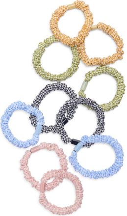 Natasha 10-Pack Gingham Scrunchies in Multi at Nordstrom