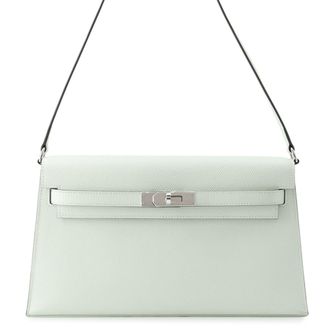 Herm&egrave;s Vert Epsom Leather Clutch Bag (Pre-Owned)