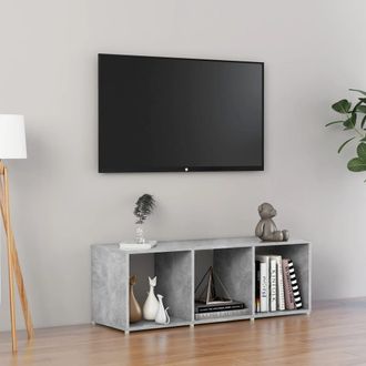 vidaXL Vidaxl - Mueble De Tv Madera Contrachapada Gris Hormig&oacute;n 107x35x37 Cm