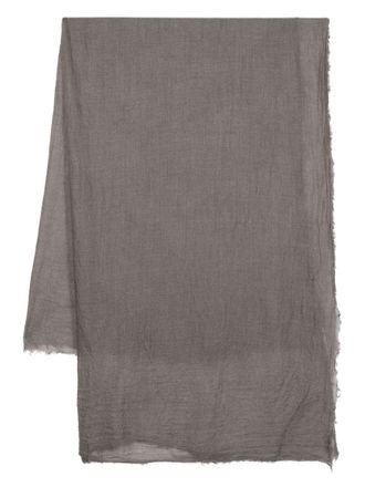 Rick Owens Follo cashmere-blend scarf - women - Cashmere/Silk - One Size - Grey