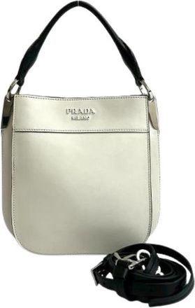 Prada Pre-owned Magit Leder 2way Handbag - Dames - Vintage Handtas - Wit - ONE Size - Leer - Vintage
